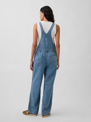 UltraSoft Denim Relaxed Overalls | Gap (US)