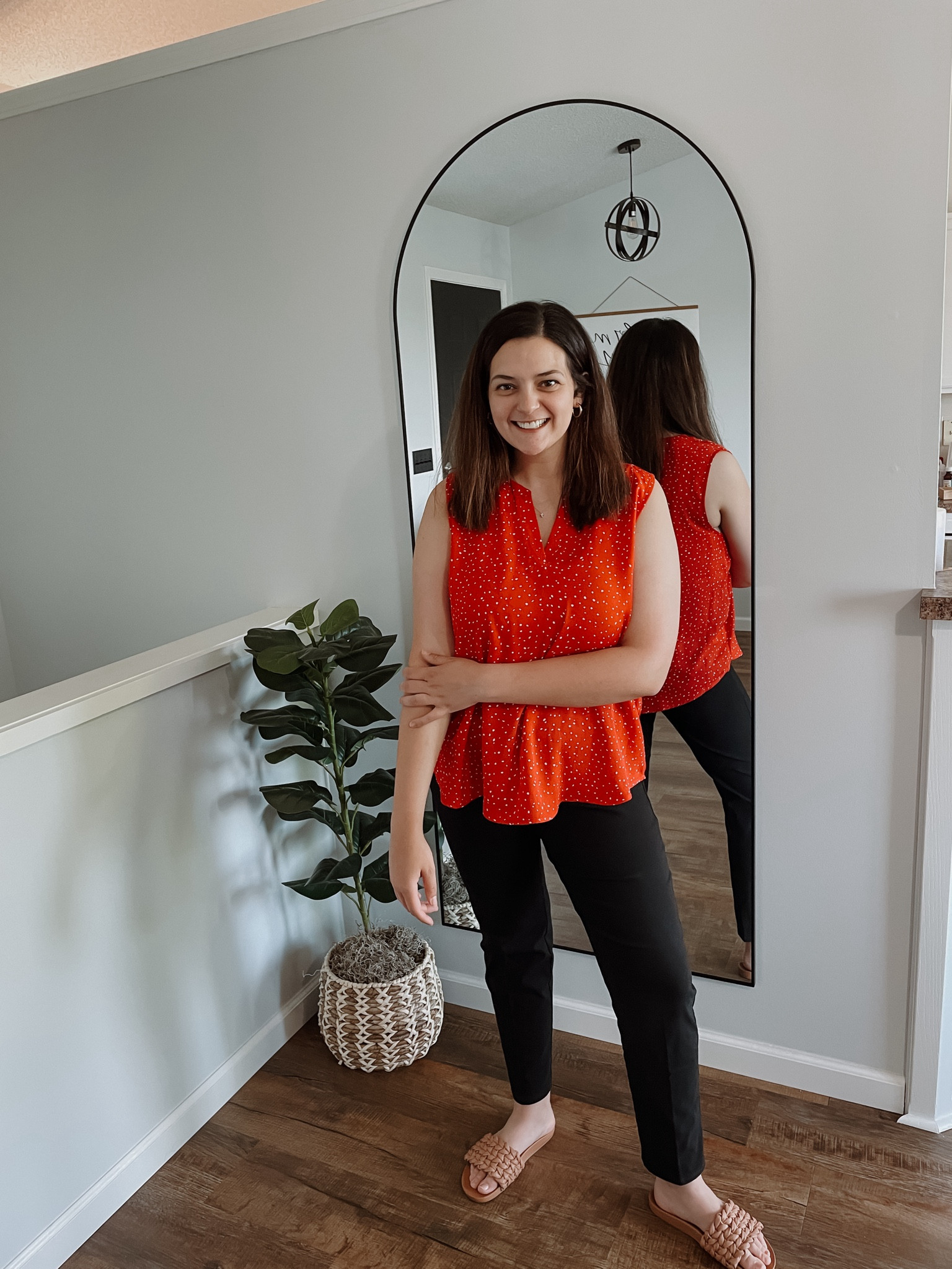 I can’t get over these perfect black pants! Can be easily dressed up or down. I paired with these tank for an easy summer office or church outfit. 🙌

@89thmadison #89thmadison #89thmadisonpartner #ad 

#LTKWorkwear #LTKSaleAlert #LTKMidsize