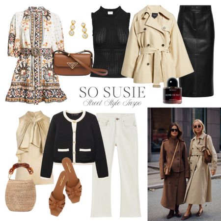 Neutral spring street style inspo! 🤎

Trench coats are one of my favorite pieces for transitioning into spring fashion, and this new Rails cropped trench is very versatile.

The Clare V. bucket bag was a hot seller last year, and sold out so quickly it never came back in stock ... until now! And it’s under $250 😉

This cool vegan leather midi skirt from Aritzia is a timeless piece.  

And you know my love for camel accessories - this Prada camel handbag immediately caught my eye.

#LTKover40 #LTKSeasonal #LTKstyletip
