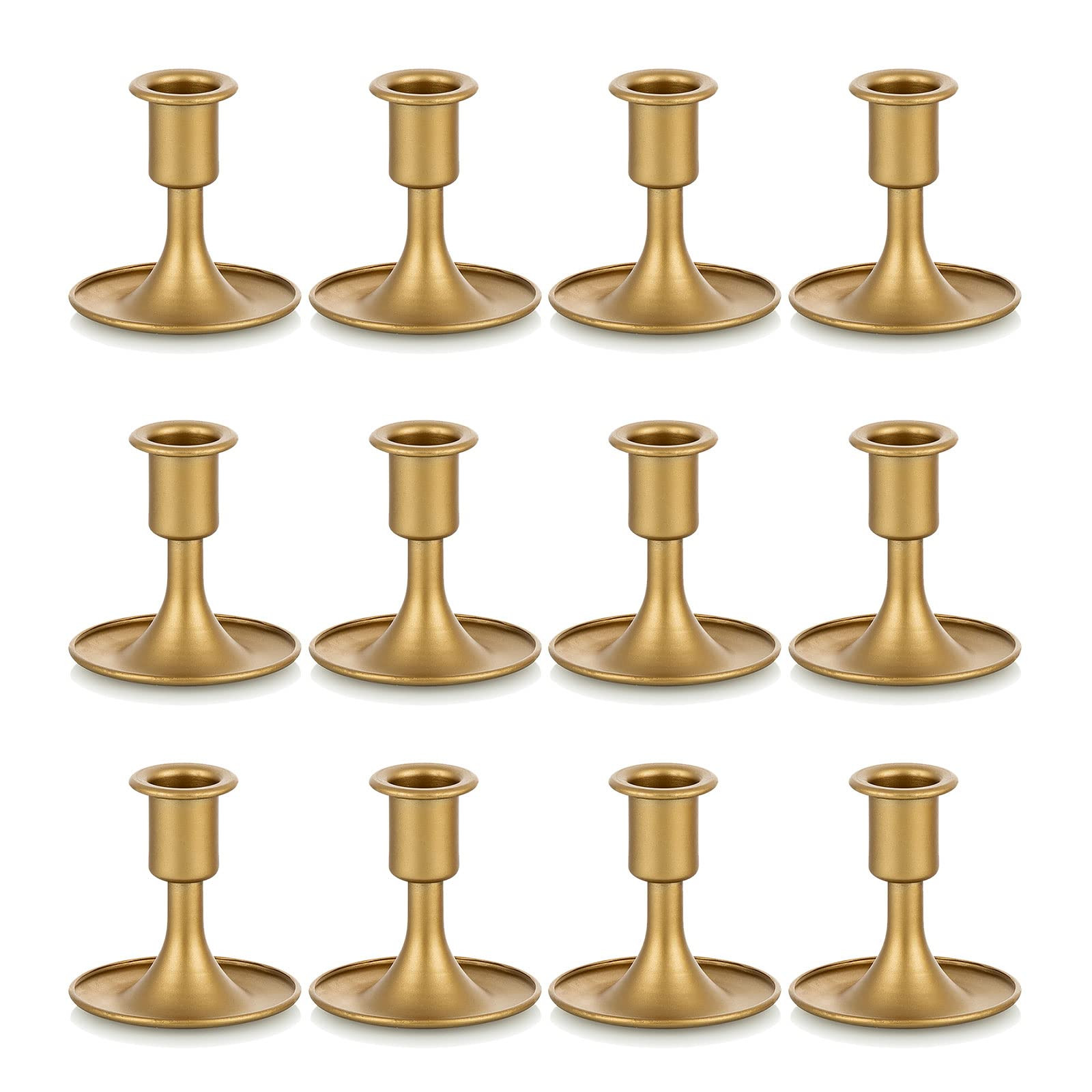 Candlestick Holders Taper Candle Holders, Romadedi Gold Candle Stick Candle Holder for Table Cent... | Amazon (US)