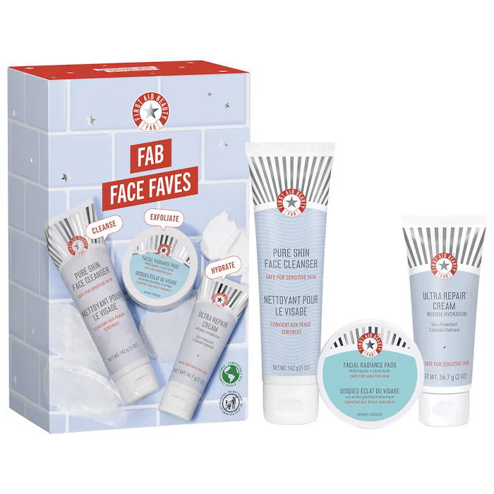 FAB Face Faves – Best of Skincare Cleanse, Exfoliate + Hydrate Gift Set | Sephora (US)