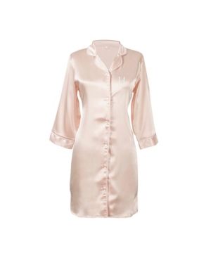 Cathy's Concepts Personalized Blush Satin Night Shirt in L/Xl | Macys (US)