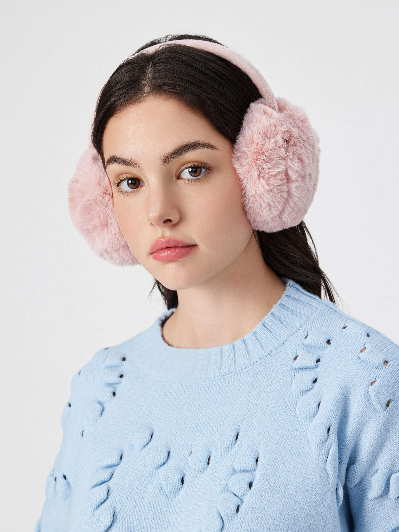 FAUX FUR EARMUFFS For School Daily Casual Coffee Shop Work | Cider