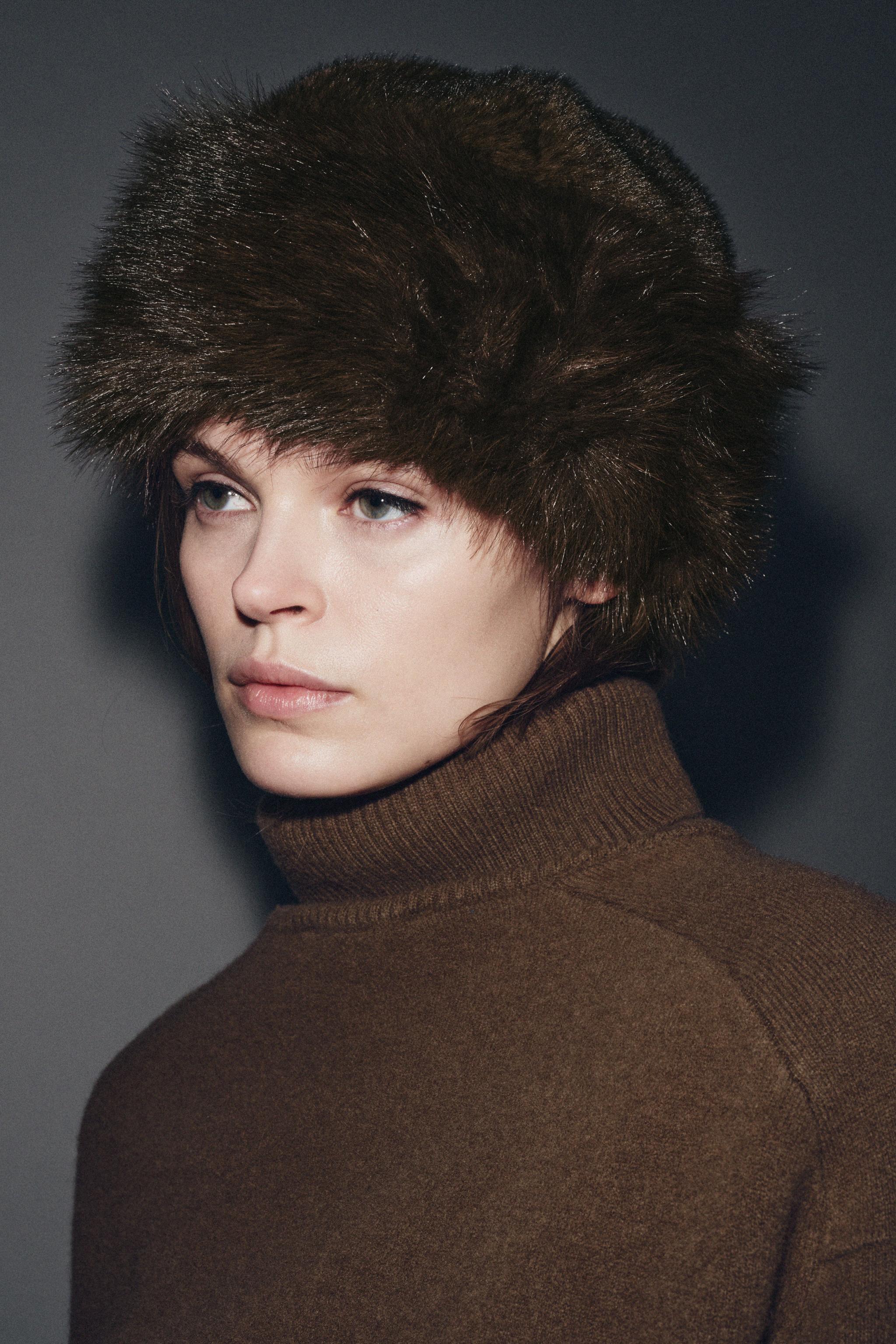 FAUX FUR CUFFED HAT | Zara US