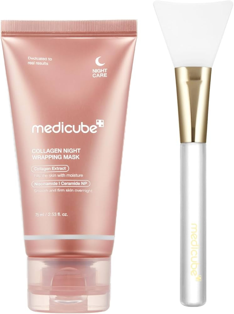 medicube Collagen Night Wrapping Peel Off Facial Mask with Jelly Brush | Holiday Stocking Stuffer... | Amazon (US)