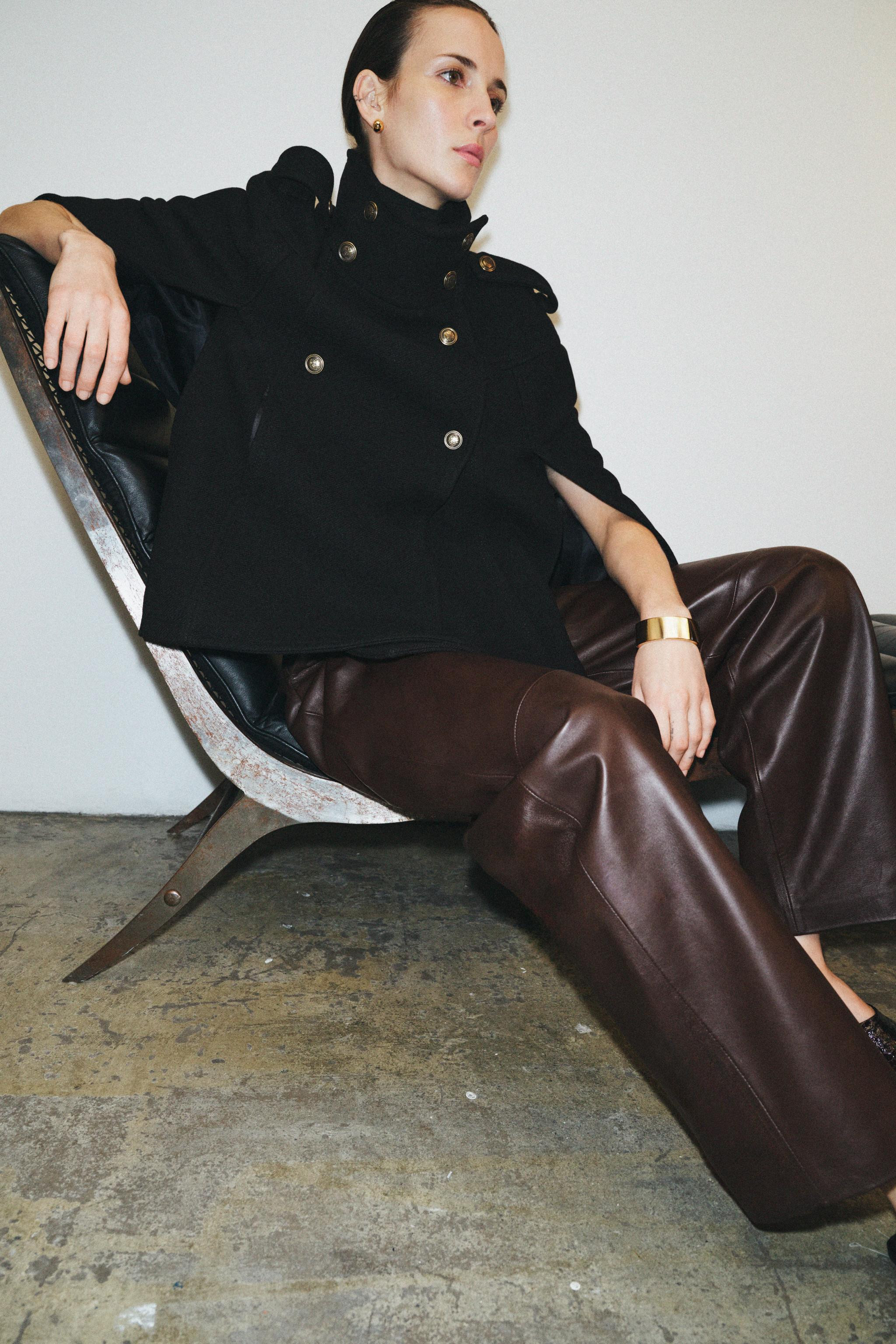 WOOL BLEND CAPE MANTECO ZW COLLECTION | Zara US