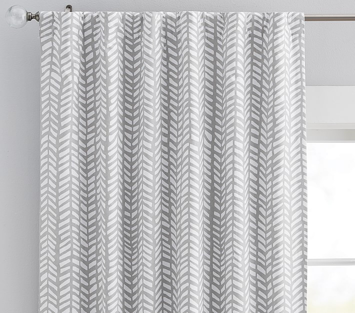 Broken Arrow Cotton Blackout Curtain Panel, Set of 2 | Pottery Barn Kids