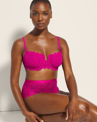 Soma Balconette Unlined Bra with Lace | SOMA