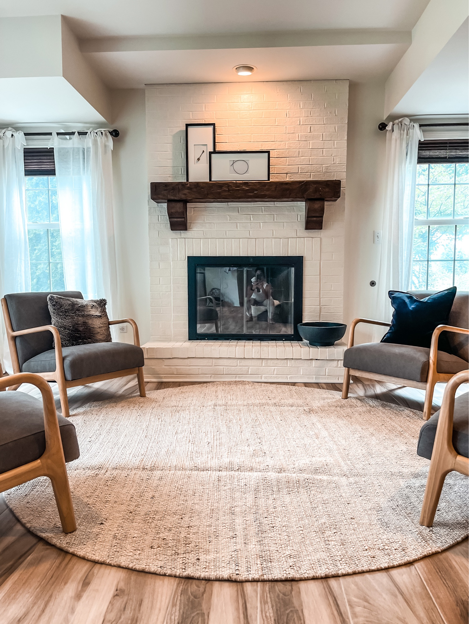 Target and pottery barn home decor 
- new modern costal sitting nook ( waiting on coffee table still)
- black wood picture frame
- round indoor / outdoor rug ( great for off the pool in the basement)

#LTKhome #LTKU #LTKsalealert