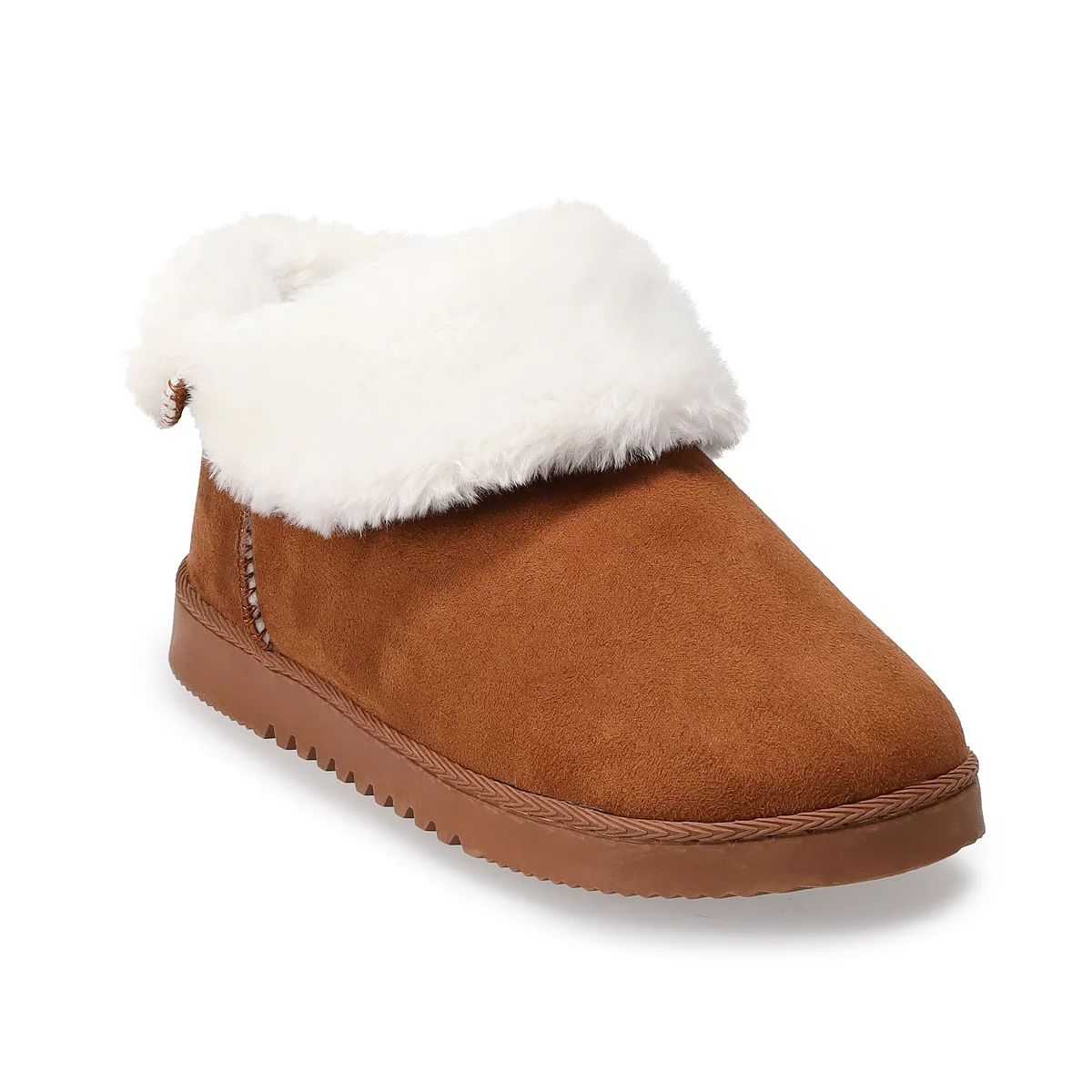Women's Sonoma Goods For Life® Faux Fur Lined Bootie Slippers | Kohl's