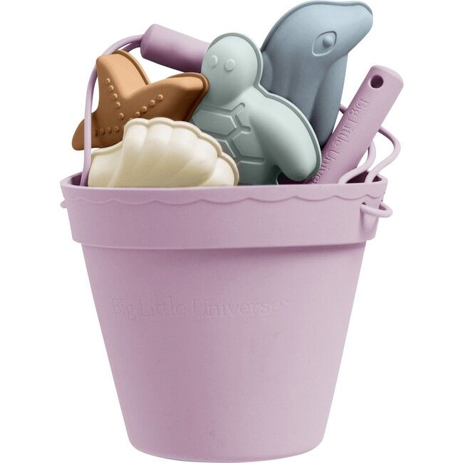 Food-Grade Silicone Beach Bucket Set, Pink | Maisonette