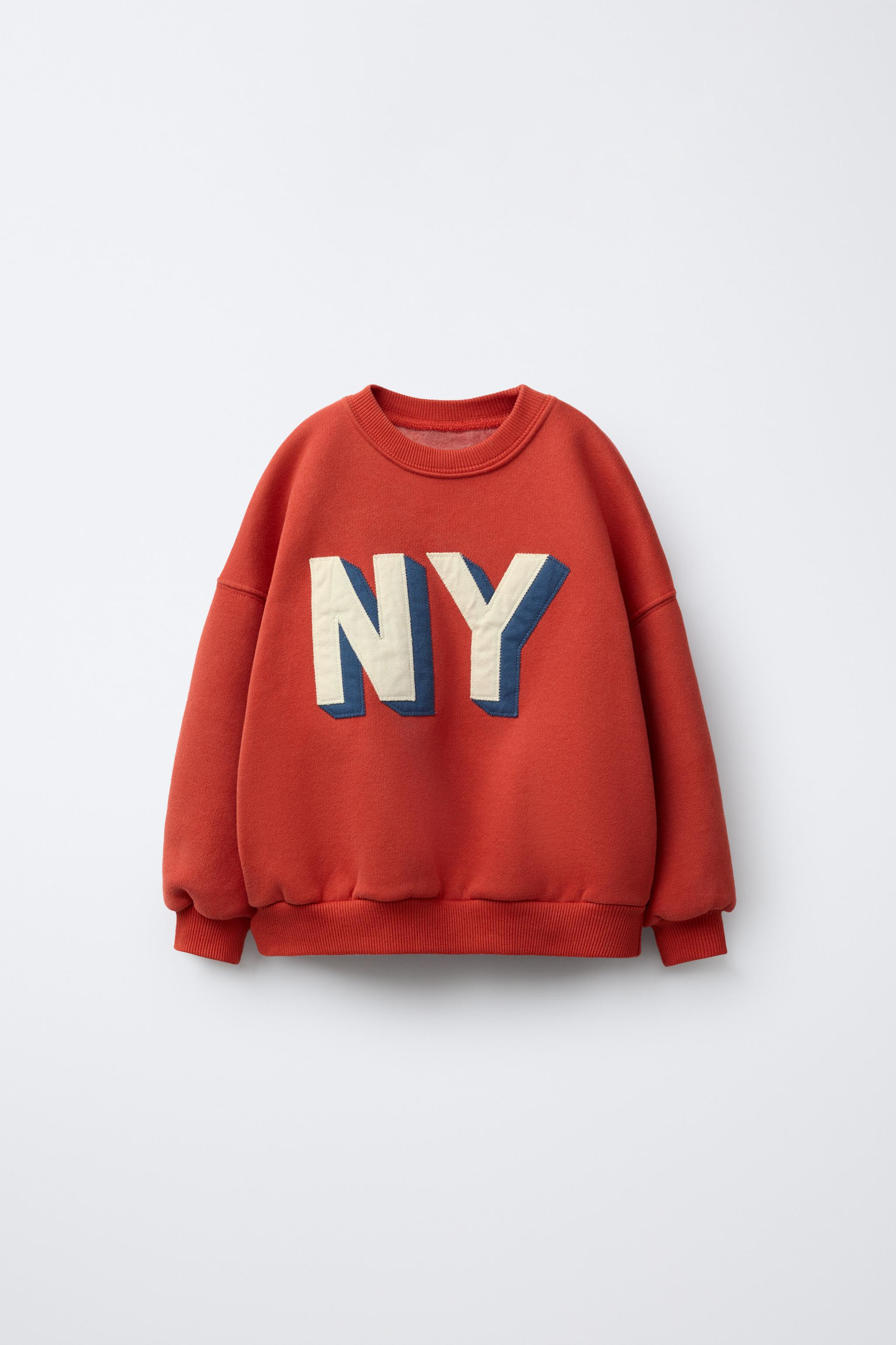 EMBROIDERED TEXT SWEATSHIRT | Zara US
