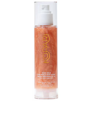 Kopari Rose Gold Sun Shield Body Glow SPF 45 from Revolve.com | Revolve Clothing (Global)