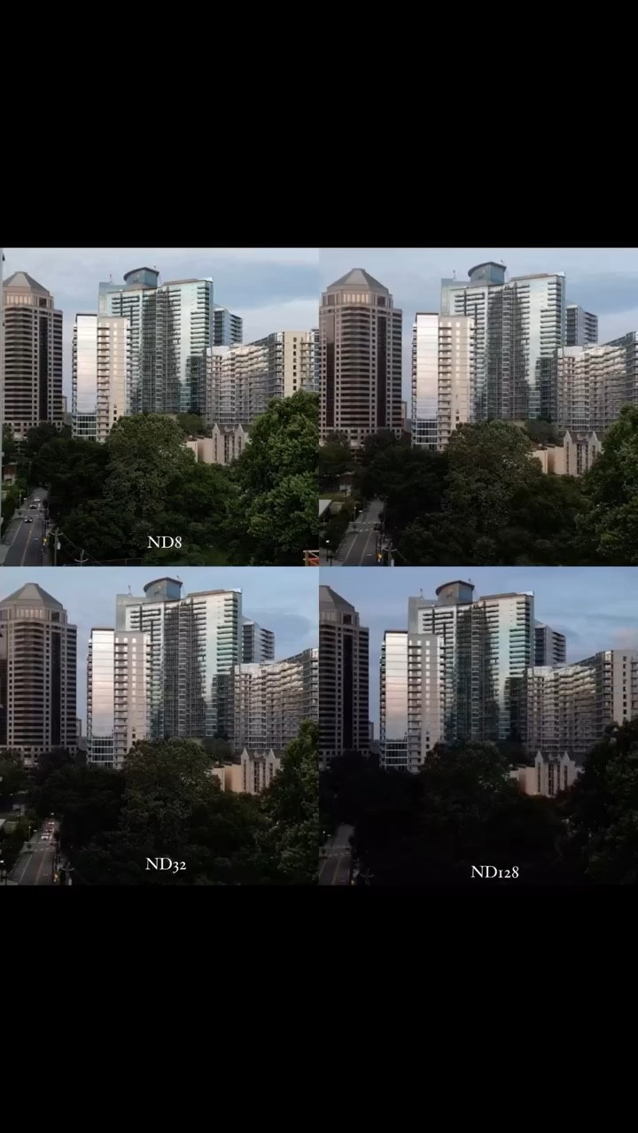 One accessory that can help drone cameras in difficult lighting conditions is an ND filter. These Neutral-Density (ND) filters reduce the amount of light entering the camera lens, similar to putting sunglasses on the camera.

These @neewer filters are easy to install and remove from your MINI 3 Pro lens. Weighs only 0.024oz/0.7g, all filters won’t affect drone calibration and balance🙌 

Which filter do you think worked best to capture yesterday’s sunset? 🌆☀️

#drone #dronevideography #dronevideo #dronephotography #ndfilters #neewer