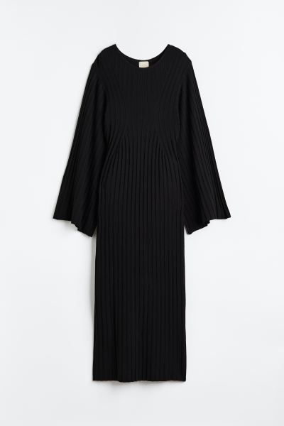 Silk-blend Rib-knit Dress | H&M (US)