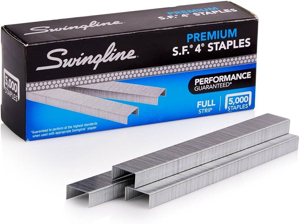Swingline Staples, S.F. 4, Premium Staples for Desktop Staplers, 1/4" Length, 210/Strip, 5000/Box... | Amazon (US)