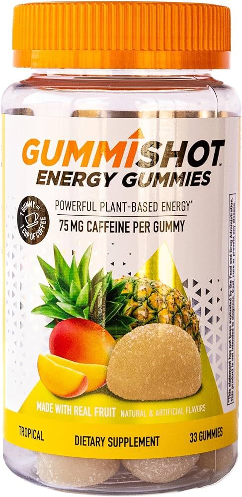 Energy Gummies, 2475mg of Plant-Based Caffeine Chews per Bottle, Long Lasting Energy Boosters, Tr... | Amazon (US)