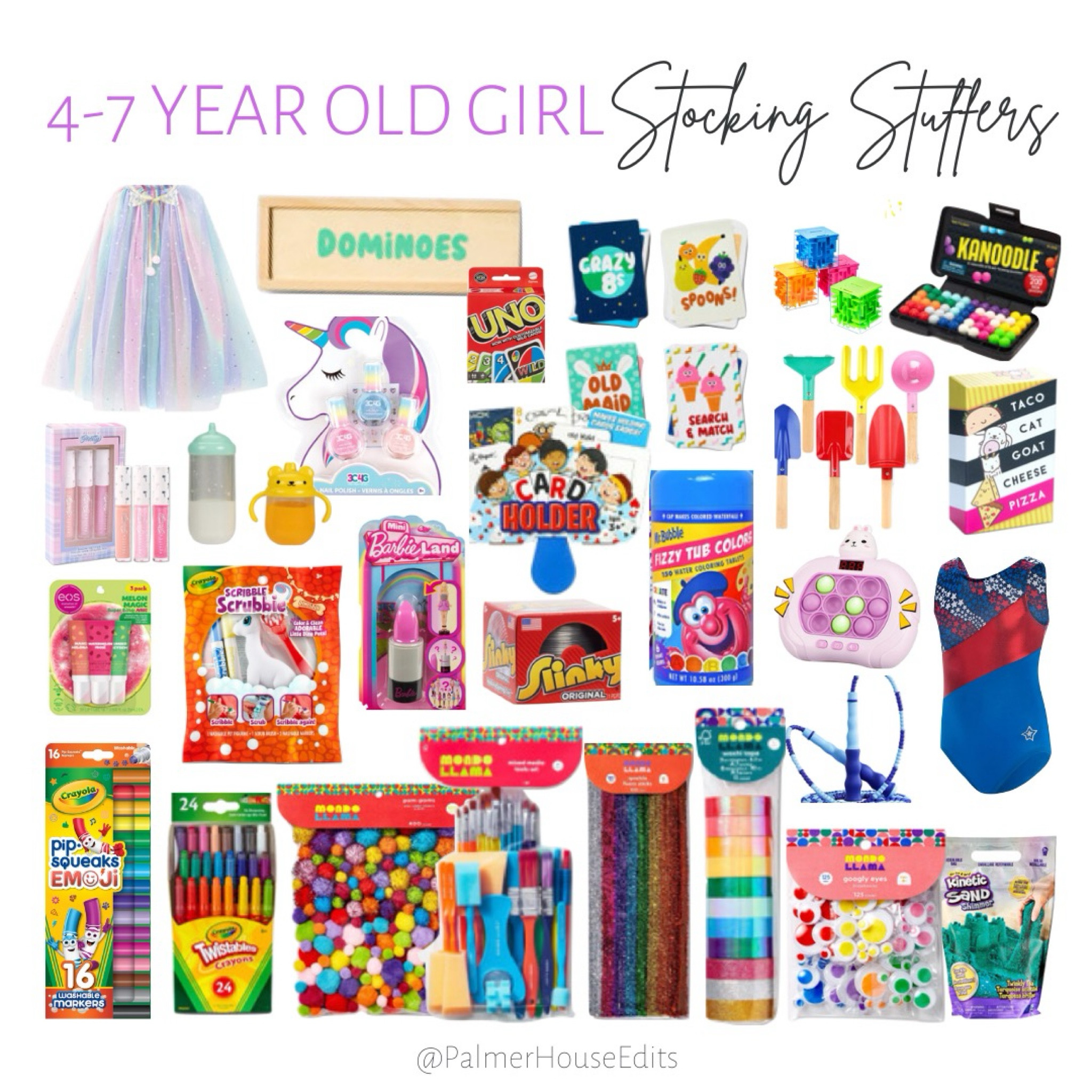 4-7 year old girl stocking stuffers! That are actually stocking stuffers!!! Stocking stuffers for girls, 4 year old girl gift ideas 5 year old girl gift ideas 6 year old girl gift ideas 7 year old girl gift ideas Games for girls crafts for girls

#LTKHoliday #LTKGiftGuide #LTKKids