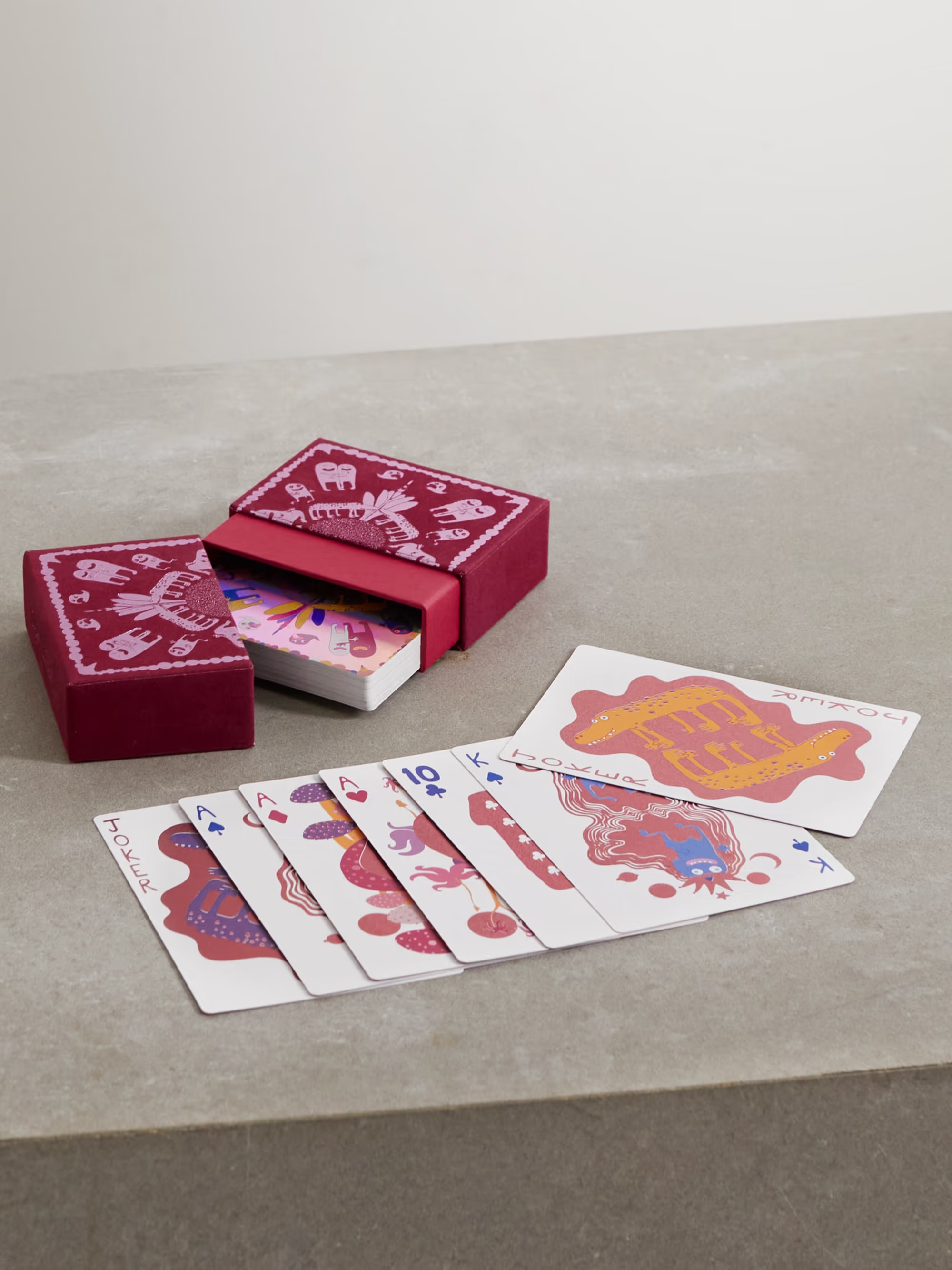 + Haas Brothers velvet box and jumbo playing cards | NET-A-PORTER (US)