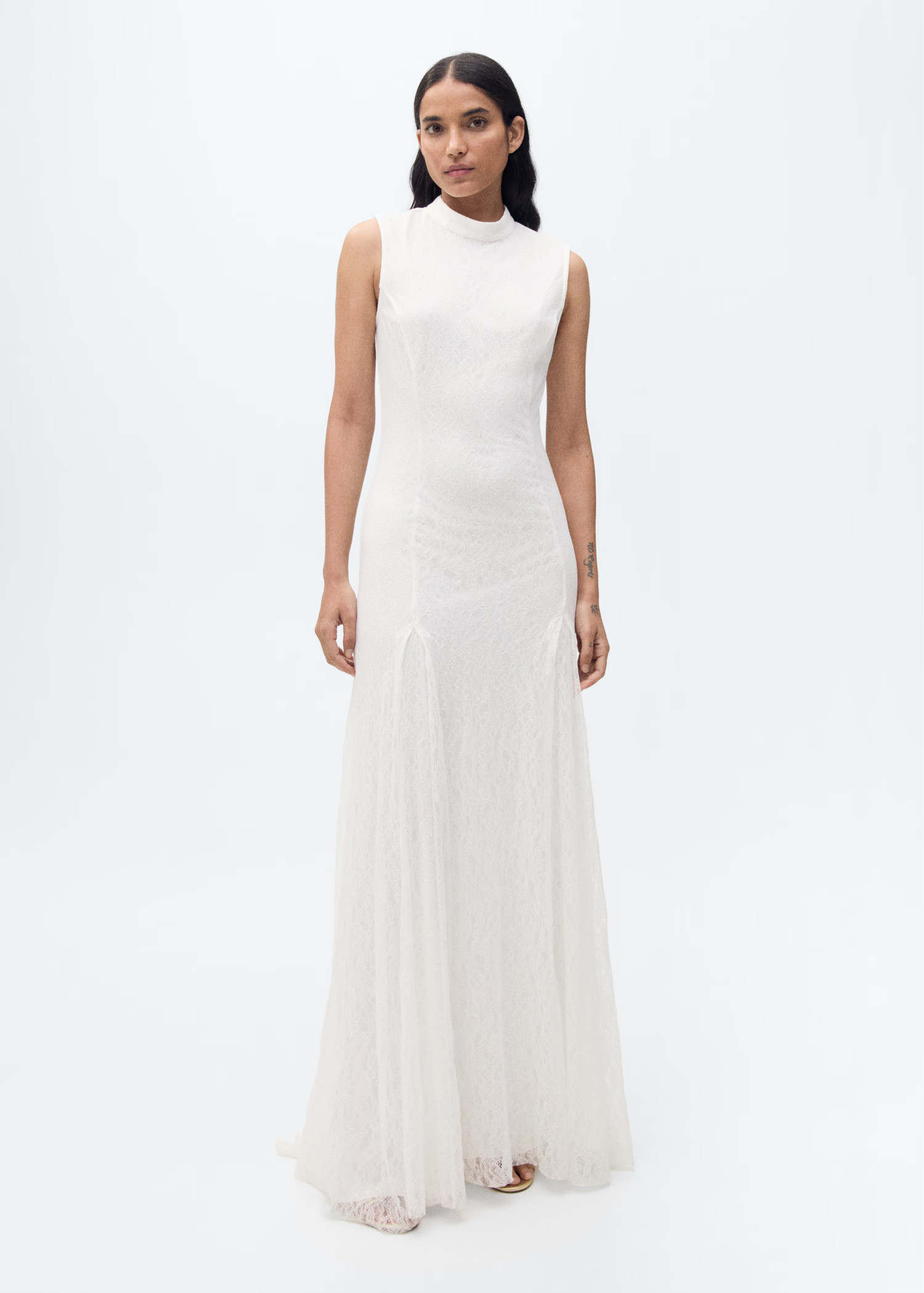 Pleated lace dress - Women | MANGO USA | Mango (US/MX/AU)