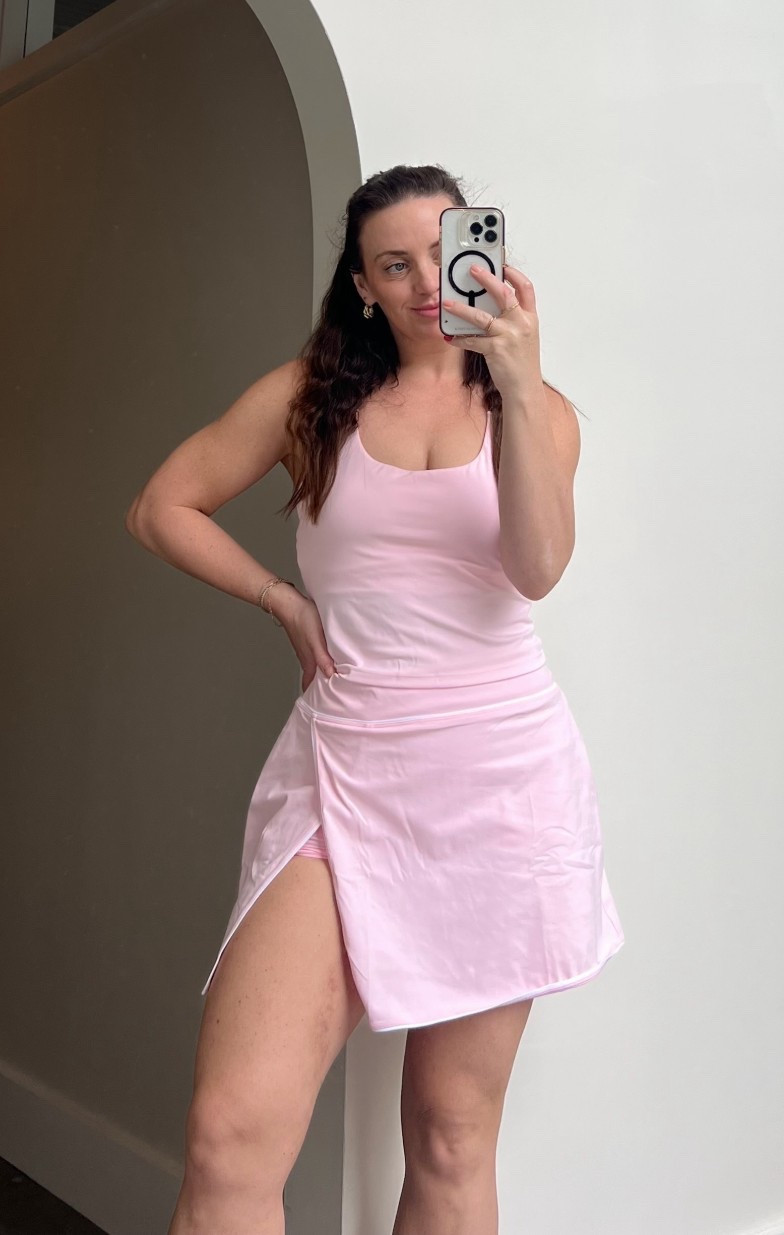 new set for pickleball 🫶🏼
wearing M top & L skirt 

#LTKActive #LTKfitnessgoals #LTKMidsize