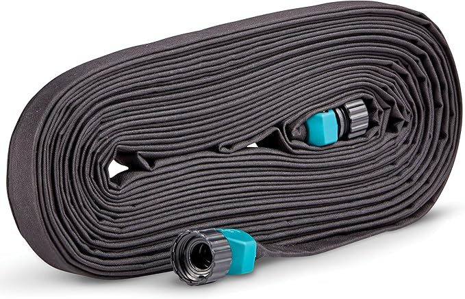 Gilmour 25' Black Flat Weeper Soaker Hose for Garden Beds, Drip Irrigation Outdoor Hose, Flexible... | Amazon (US)