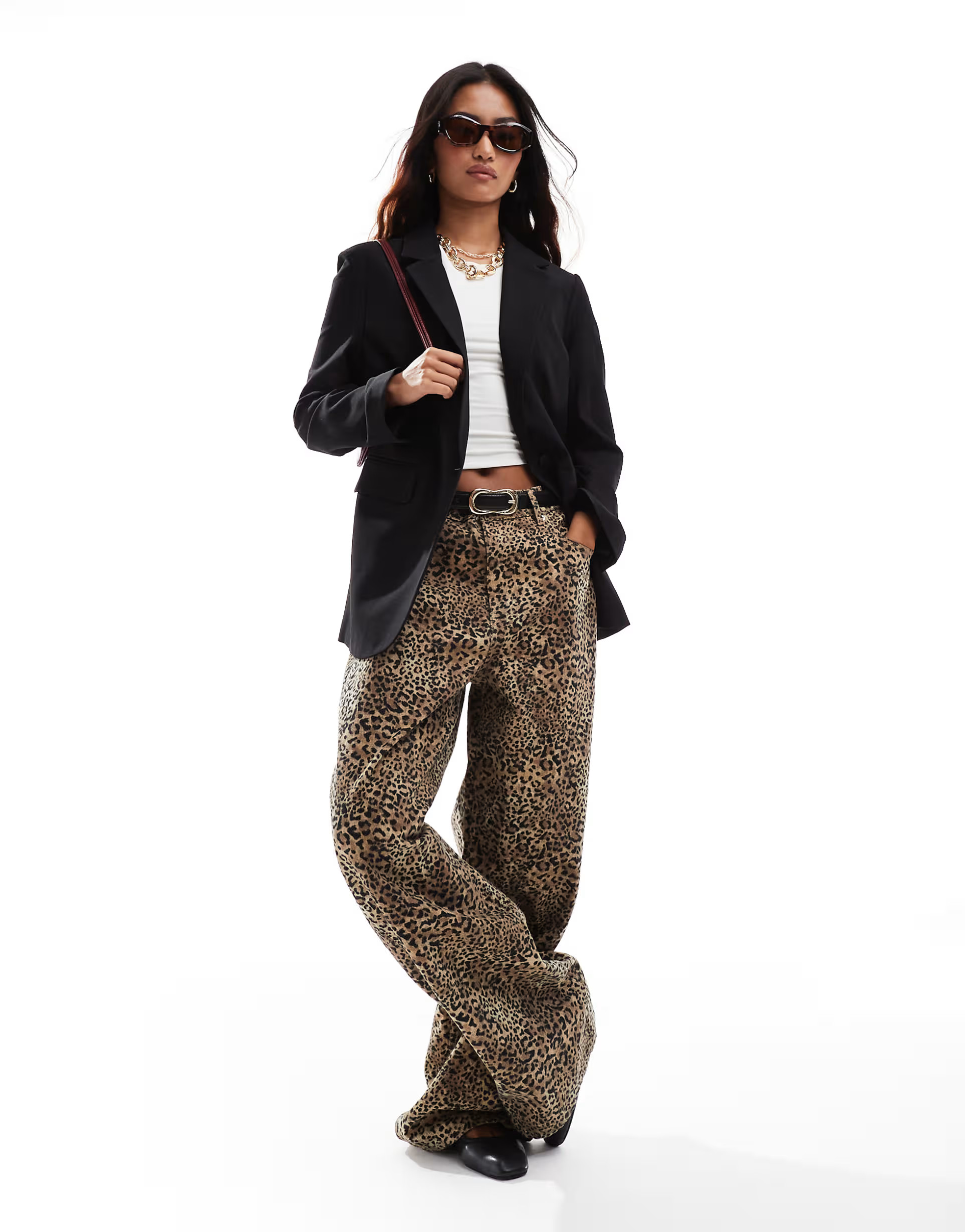 Stradivarius single breasted blazer in black | ASOS (Global)