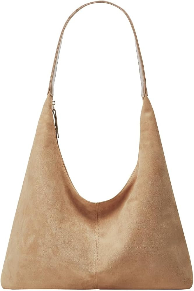 Trendy Suede Crescent Shoulder Bag Women Tote Bag Satchels Crossbody Purse Top-handle Travel Coll... | Amazon (US)