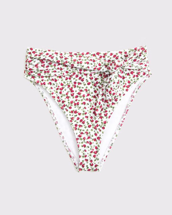 Tie-Front High-Waist Moderate Bottom | Abercrombie & Fitch (US)