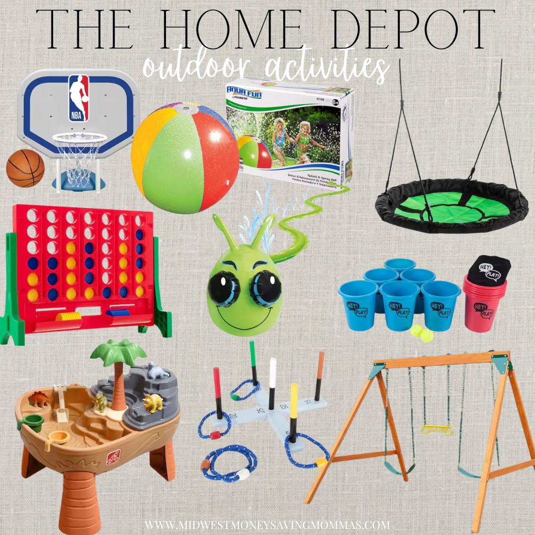 Outdoor summer activities 

The Home Depot summer fun games toys backyard games

#LTKmomlife #LTKKids #LTKHome