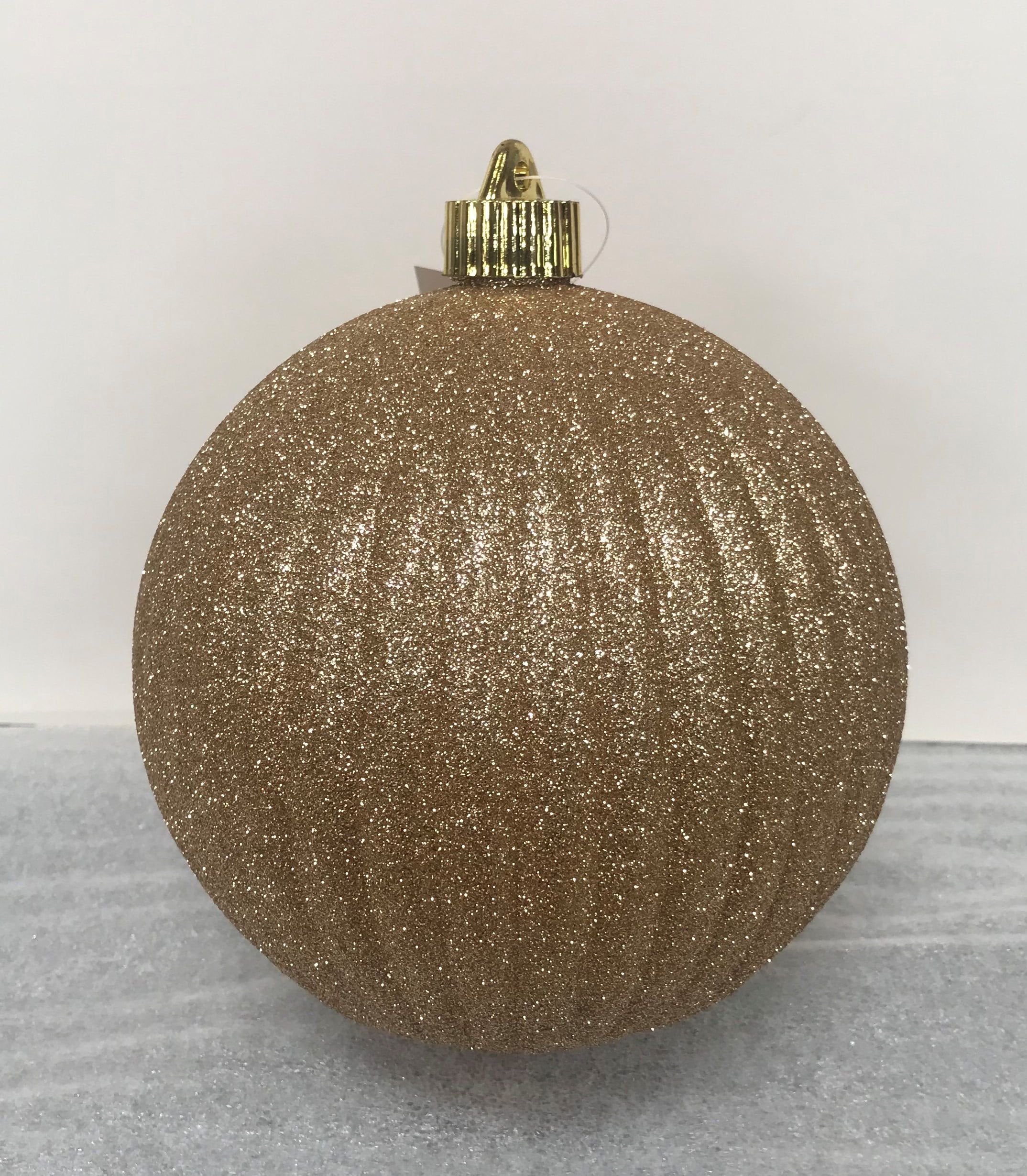 Holiday Time Gold Glitter Pumpkin 6" Shatterproof Christmas Ornament 1 Count - Walmart.com | Walmart (US)