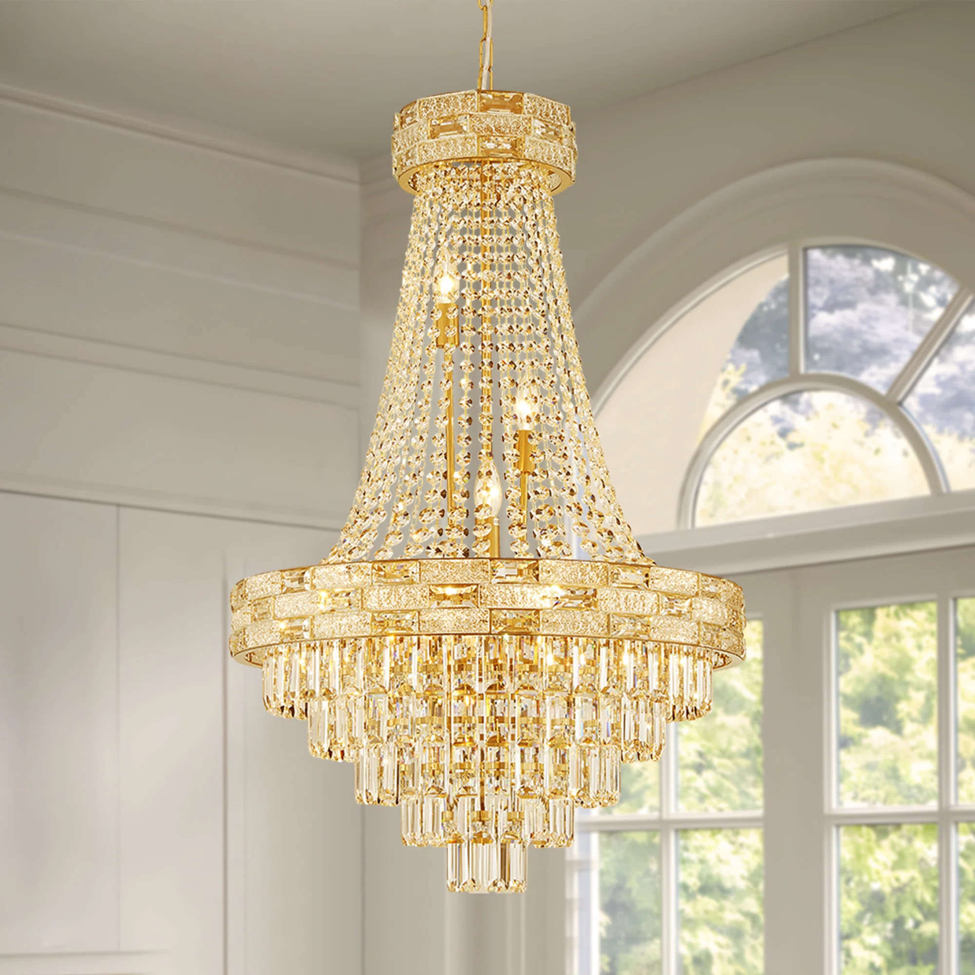Light Dimmable Empire Crystal Chandelier | Wayfair North America