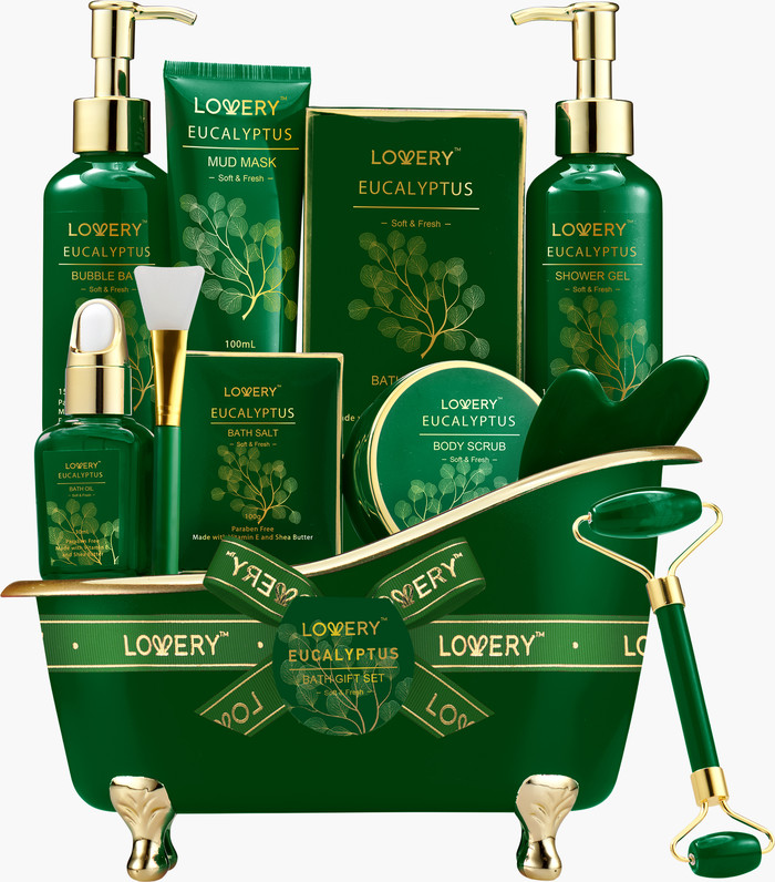 Luxury Holiday Basket Spa Kit, Eucalyptus Stress Relief Bath and Body Care | Nordstrom
