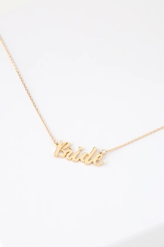 Bride Gold Necklace | Lulus (US)