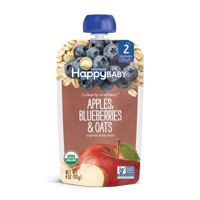 HappyBaby Clearly Crafted Apples Blueberries & Oats Baby Meals -(Select Count) | Target