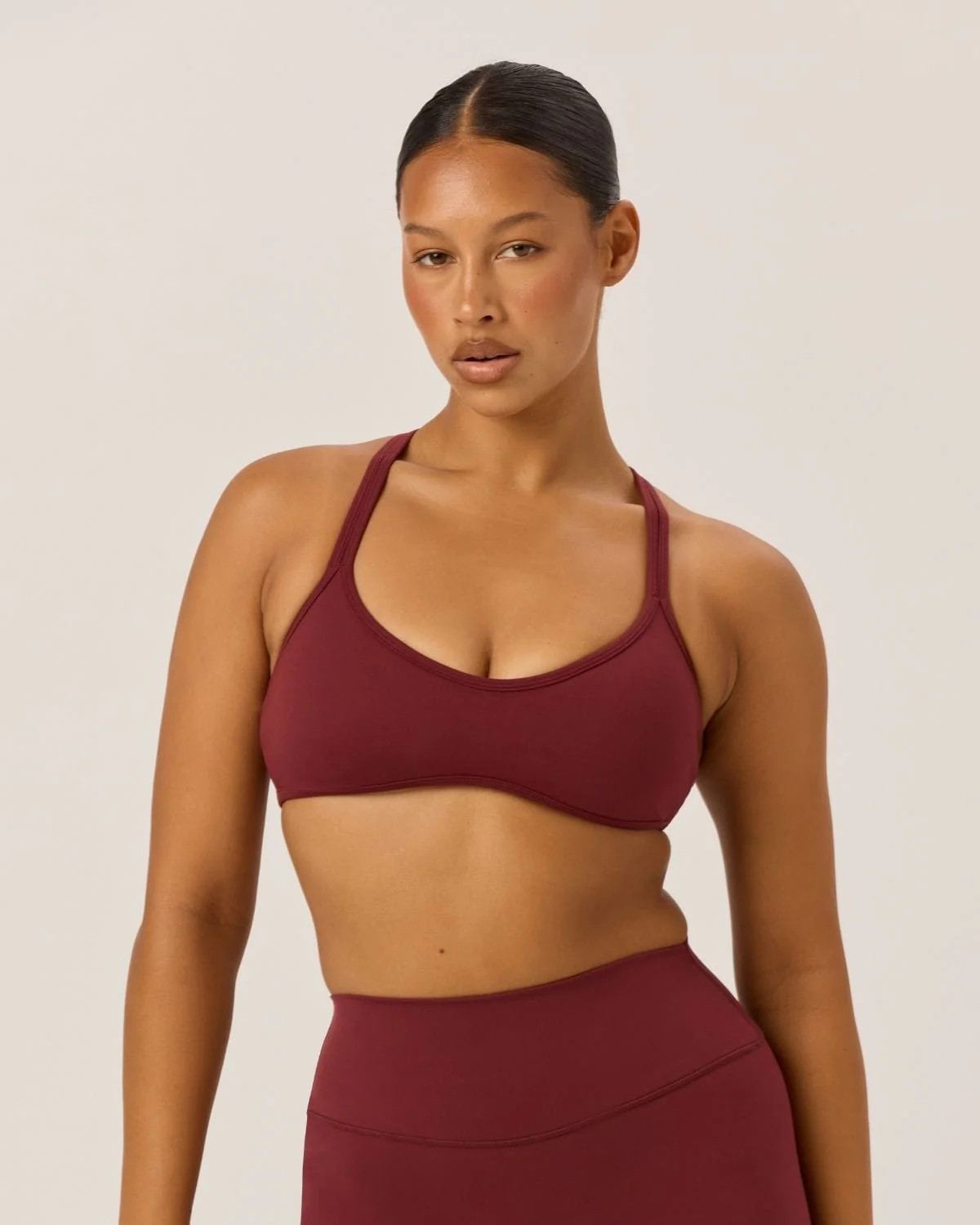 Serenity Millie Crop | Burgundy | Crop Shop Boutique US
