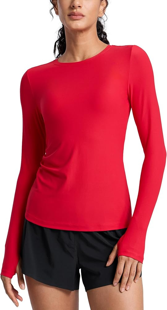 CRZ YOGA Womens Cloudweight Long Sleeve Workout Tops Lightweight Athletic Basic Shirts Soft Casua... | Amazon (US)