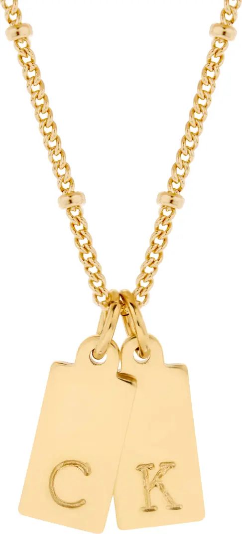 Brook and York Madeline Personalized Initial Charm Necklace | Nordstrom | Nordstrom