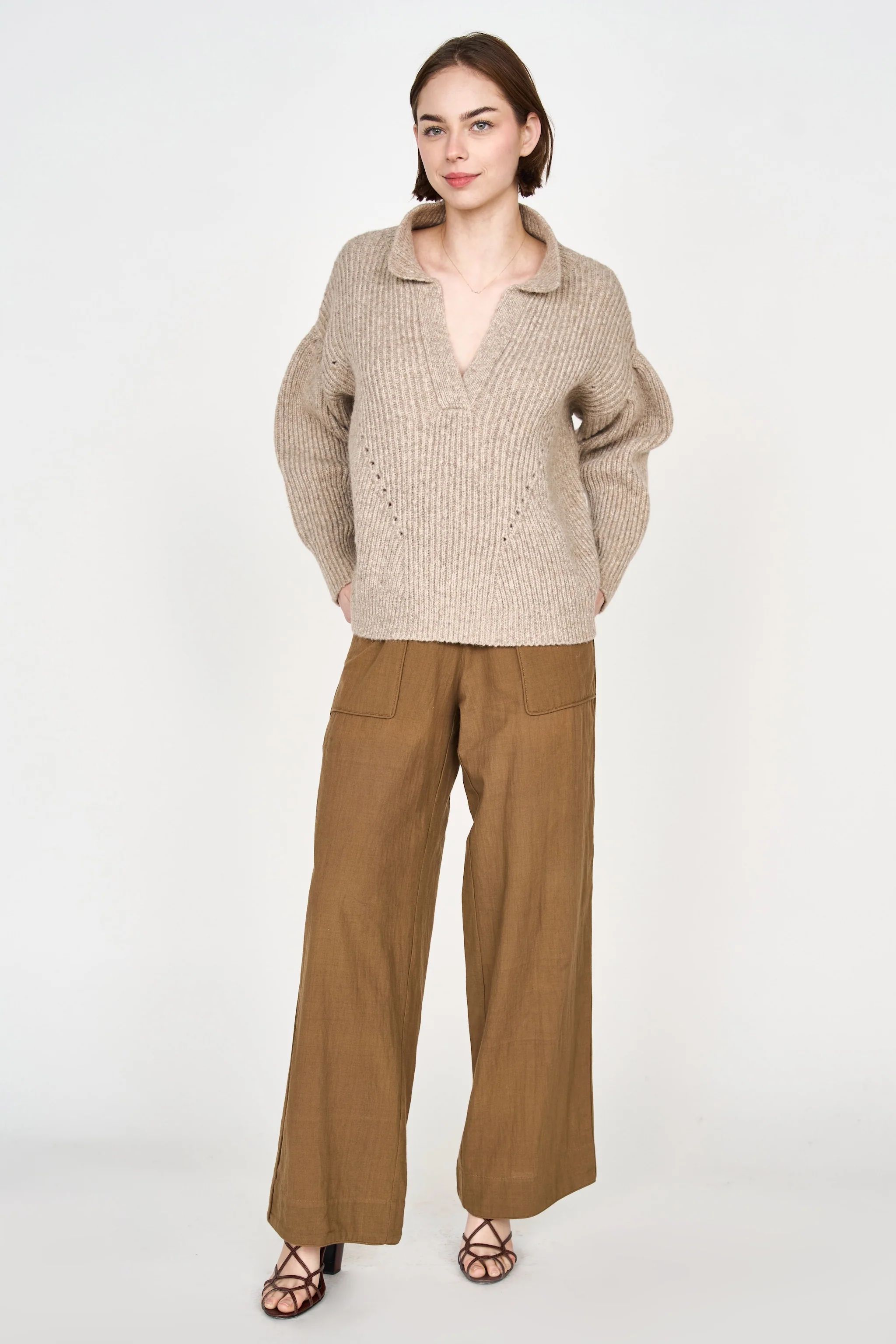 jackson sweater in camel - MIRTH | MIRTH