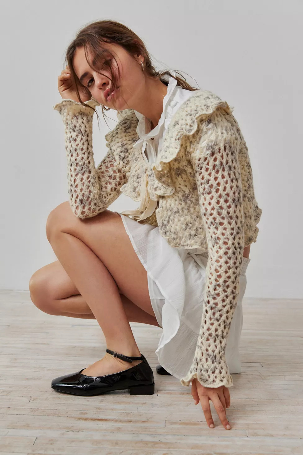 Kimchi Blue Aster Open-Knit Cardigan | Urban Outfitters (US and RoW)
