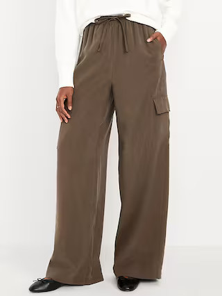 Extra High-Waisted Drapey Cargo Super Wide-Leg Pants | Old Navy | Old Navy (US)