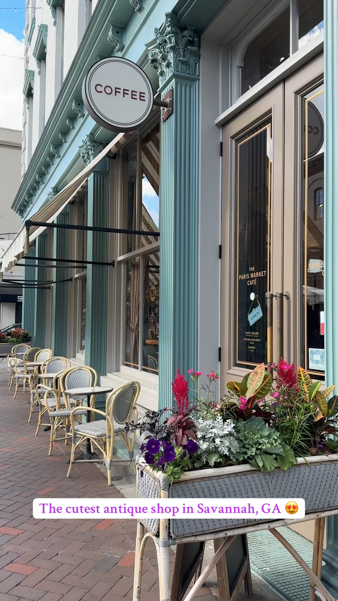 Step inside The Paris Market in Savannah, GA — a magical holiday escape filled with vintage Christmas charm, curated treasures, and the sweetest pastries with hot coffee. 😍🎄✨ A must-visit spot for antique lovers and anyone looking for a little shopping inspiration in the heart of the city! 🛍️ #SavannahGA #antiquestore #VintageChristmas 

#LTKvlog #LTKHoliday #LTKHome