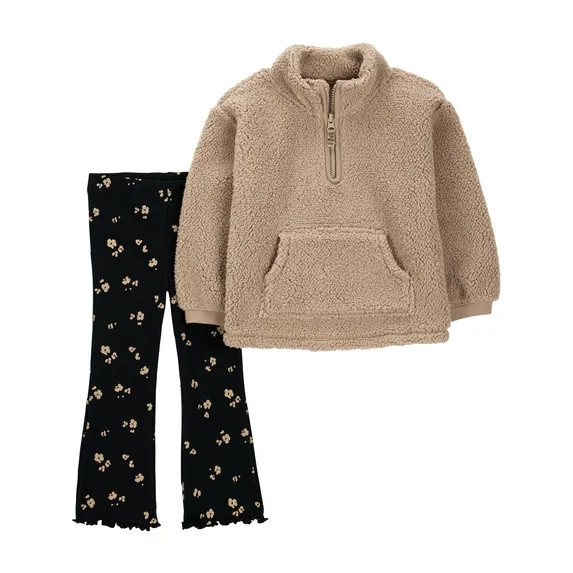 Carter's Child of Mine Toddler Girl Outfit Set, 2-piece, Sizes 12M-5T - Walmart.com | Walmart (US)