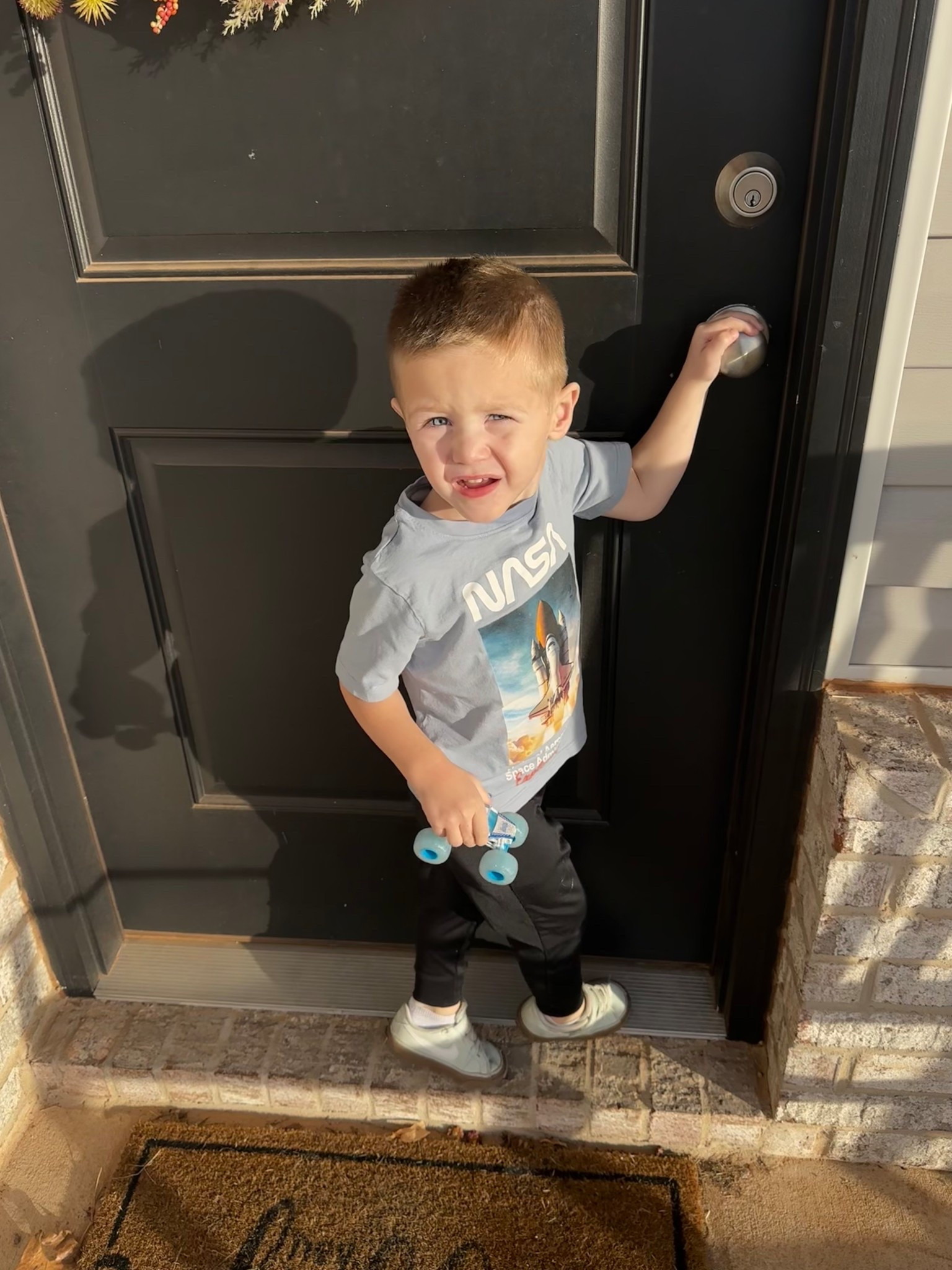 Palmer’s OOTD. His shoes and pants are part of the Nike sale going on!
 
Top: H&M
Pants: Nike
Shoes: Nike 

#LTKSaleAlert #LTKootd #LTKKids