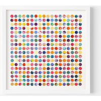 Original Abstract Geometric Acrylic Painting, 3D Splash Dots Wall Art, Brightly Coloured Artwork, Artwork | Etsy (US)