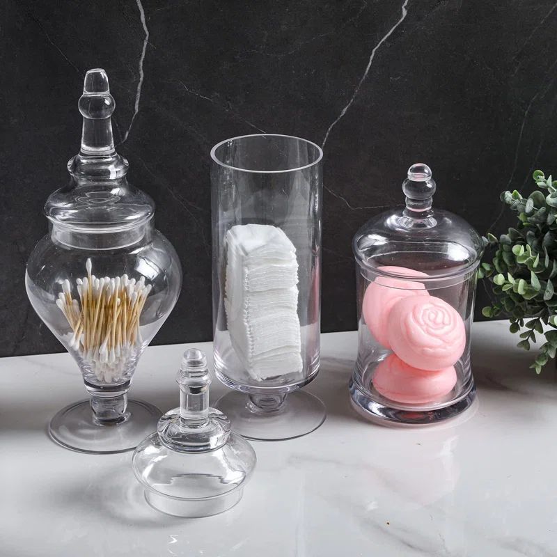 3 Piece Apothecary Jar Set | Wayfair North America