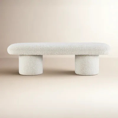 Anston 56" Boucle Bench | Wayfair North America