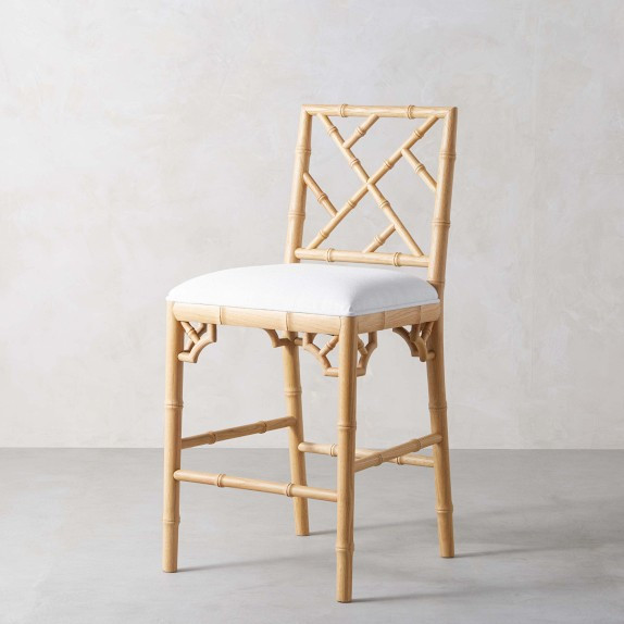 Chippendale Upholstered Bistro Counter Stool | Williams-Sonoma