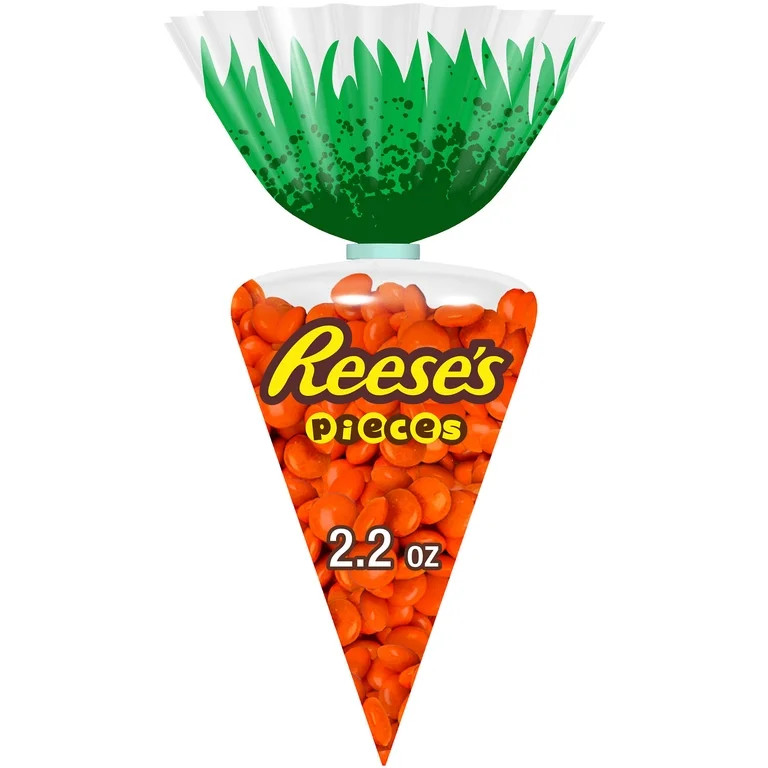 Reese's Pieces Peanut Butter in a Crunchy Shell, Easter Candy Gift Bag, 2.2 oz | Walmart (US)
