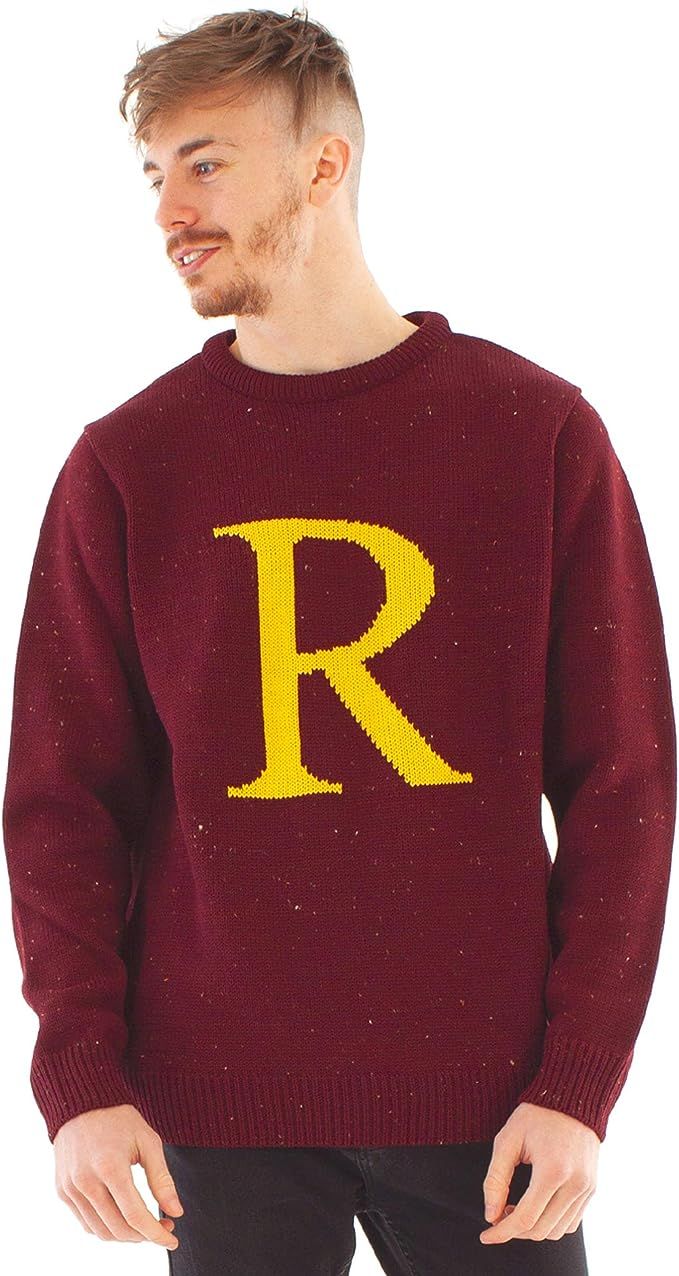 Harry Potter Christmas Jumper Mens Ron Weasley Knitted Unisex Sweater | Amazon (US)